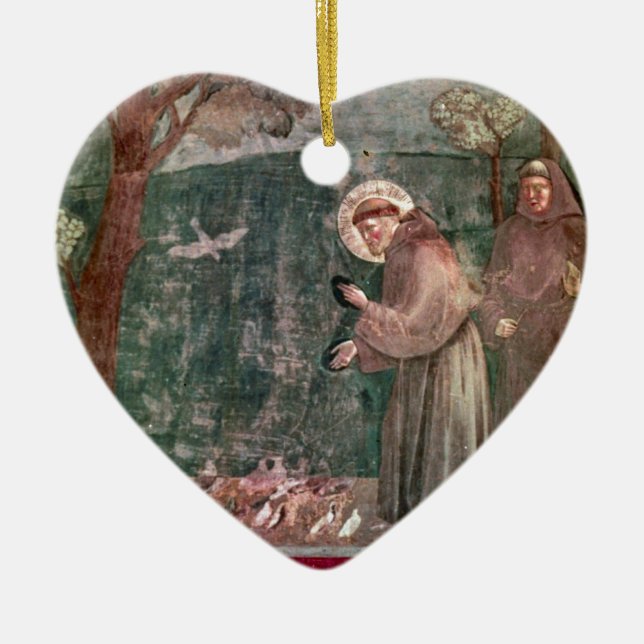 Assisi, St Francis and the birds Ceramic Ornament (Front)