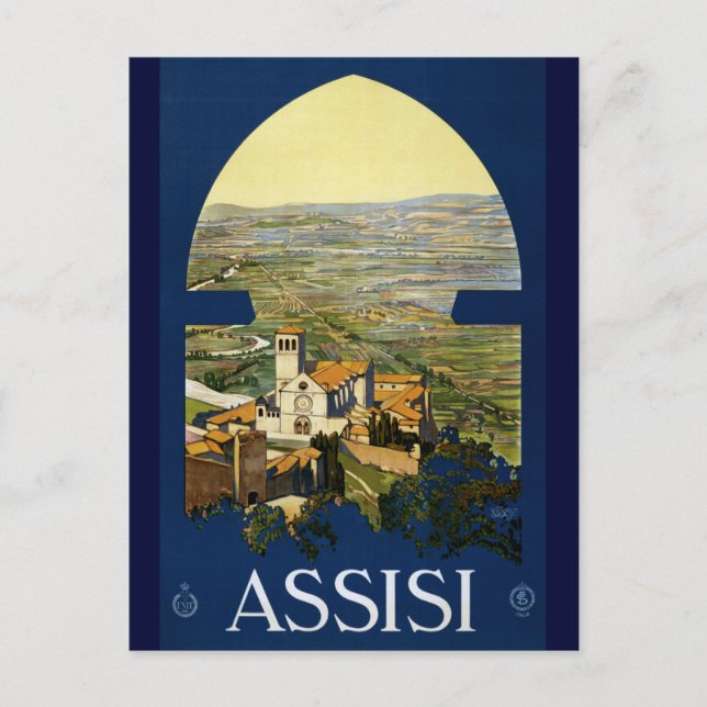 Assisi Vintage Saint Francis Italian Postcard (Front)