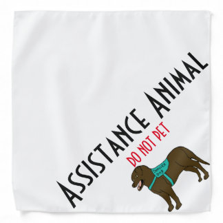 Assistance Animal- DO NOT PET Bandana