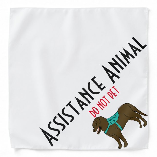 Assistance Animal- DO NOT PET Bandana (Front)