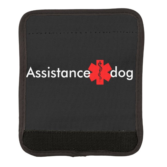 Assistance dog medical alert leash wrap (Front)