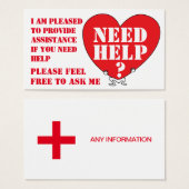 ASSISTANCE/HELP PROVIDER SYMBOL (Front & Back)