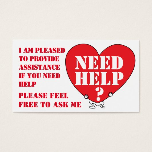 ASSISTANCE/HELP PROVIDER SYMBOL (Front)