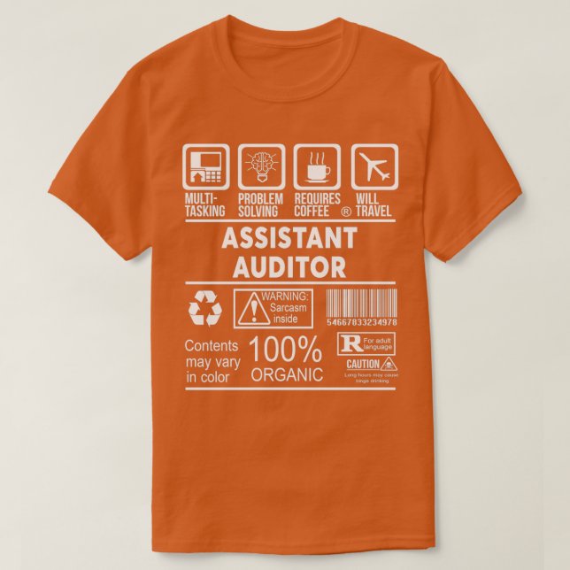 ASSISTANT AUDITOR NICE DESIGN 2017 Classic TShirt (Design Front)