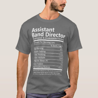 Assistant Band Director Nutritional And T-Shirt