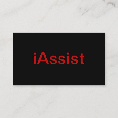 Assistant Business Card