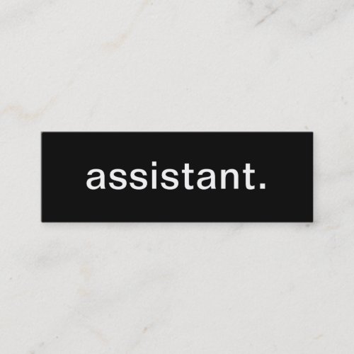 Assistant Business Card