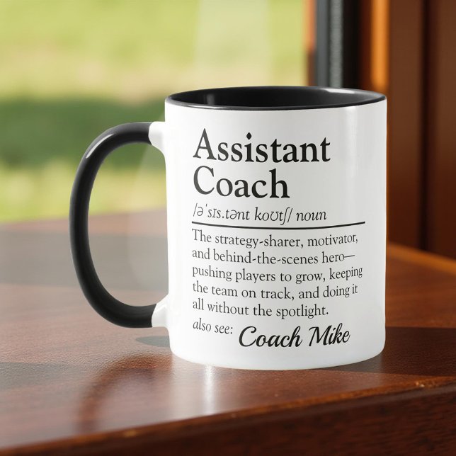 Assistant Coach Definition Custom Appreciation Mug (Creator Uploaded)
