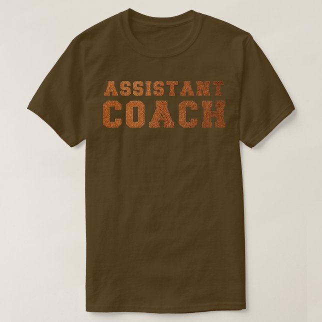 Assistant Coach Funny Sports Coaching T-Shirt (Design Front)