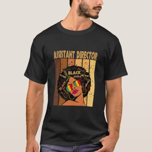 Assistant Director Afro African American Black His T_Shirt