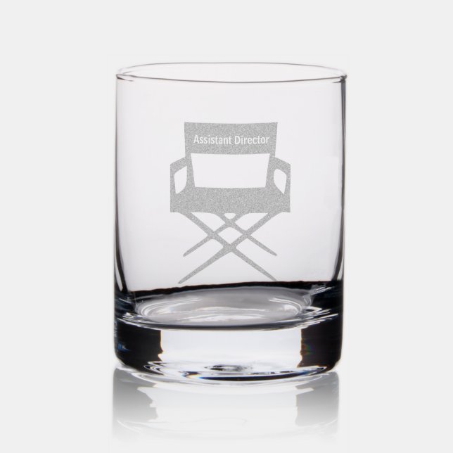 Assistant Director Chair Design Etched Glassware (Glassware)