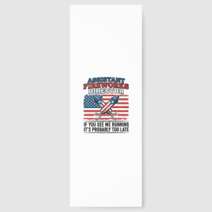 Assistant Fireworks Director Funny Patriotic Shirt Bookmarks