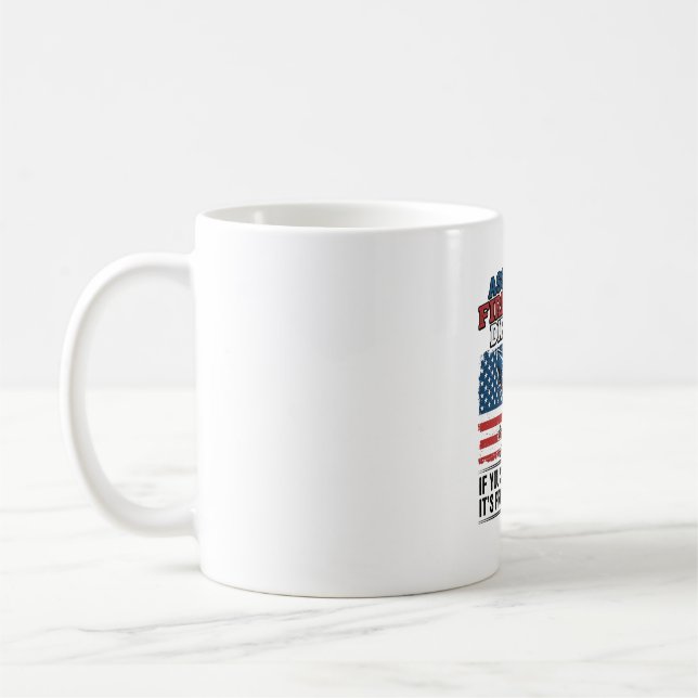 Assistant Fireworks Director Funny Patriotic Shirt Coffee Mug (Left)