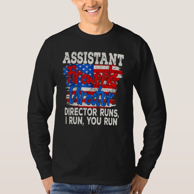 Assistant Fireworks Director Usa Independence T-Shirt (Front)