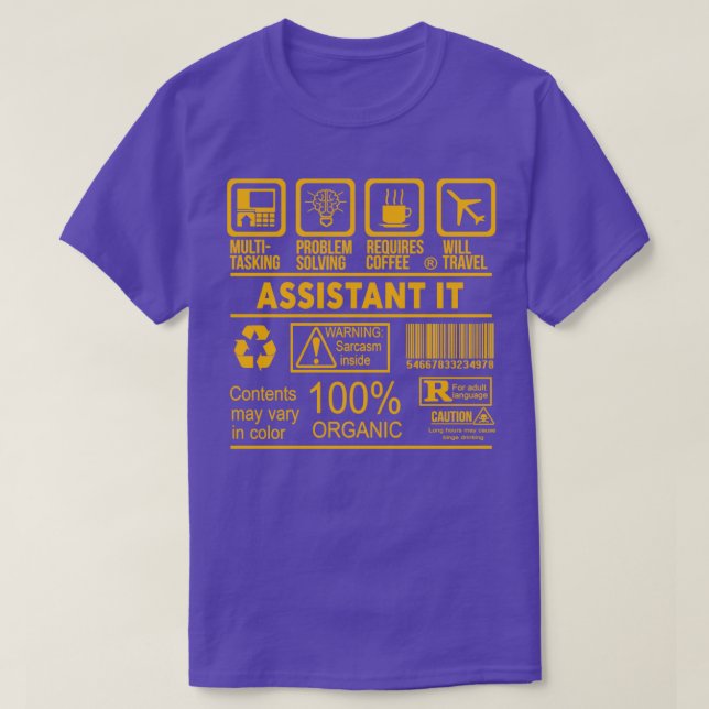 ASSISTANT IT NICE DESIGN 2017 Classic TShirt (Design Front)