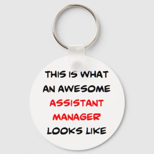 assistant manager awesome keychain