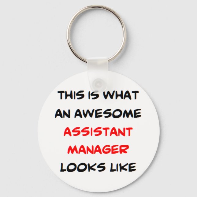 assistant manager, awesome keychain (Front)