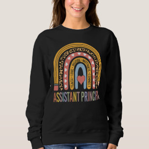 Assistant Principal 100th Day Of School Front Offi Sweatshirt