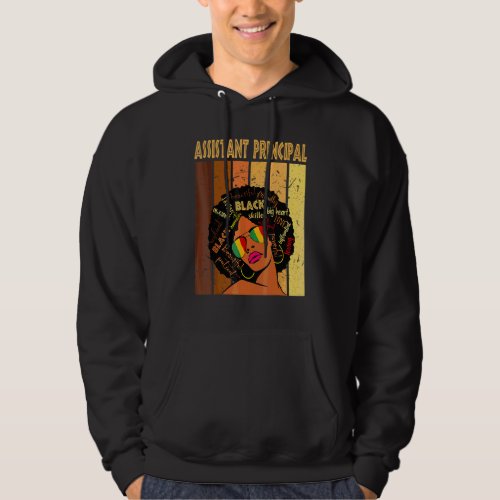 Assistant Principal Afro African Women Black Histo Hoodie