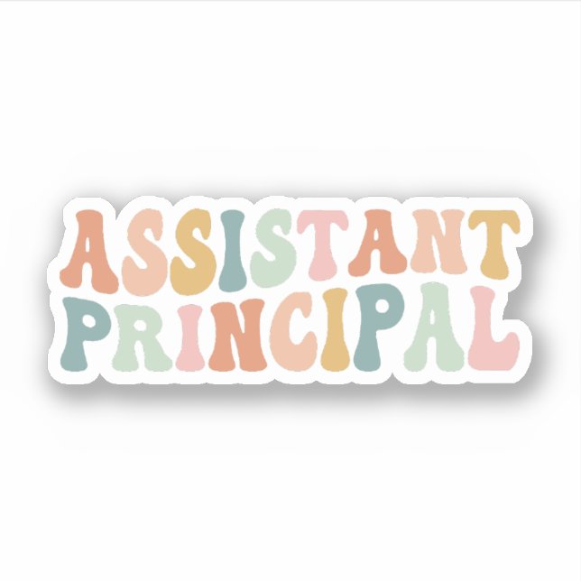 Assistant Principal Appreciation Gifts Sticker (Front)