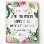 Assistant Principal Appreciation Secretary Thank Plaque Assistant Principal Appreciation Secretary Thank Plaque