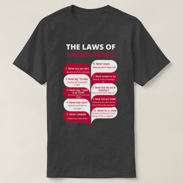 ASSISTANT PRINCIPAL BEST DESIGN 2017 2 T-Shirt (Design Front)