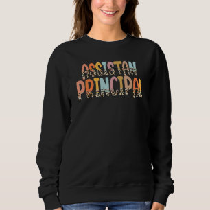 Assistant Principal Boho Teach Love Inspire Back T Sweatshirt