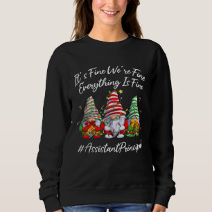 Assistant Principal Crew Everything Is Fine Christ Sweatshirt