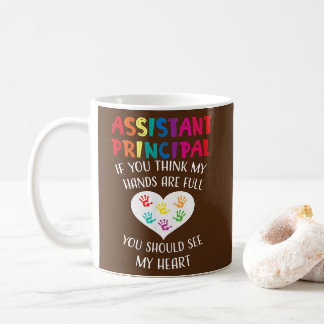 Assistant Principal Cute Teacher Appreciation  Coffee Mug (With Donut)
