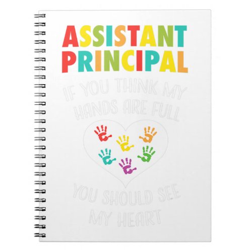 Assistant Principal Cute Teacher Appreciation Gift Notebook