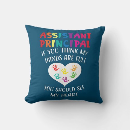 Assistant Principal Cute Teacher Appreciation  Throw Pillow