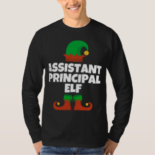Assistant Principal Elf Christmas Funny Gift T-Shirt