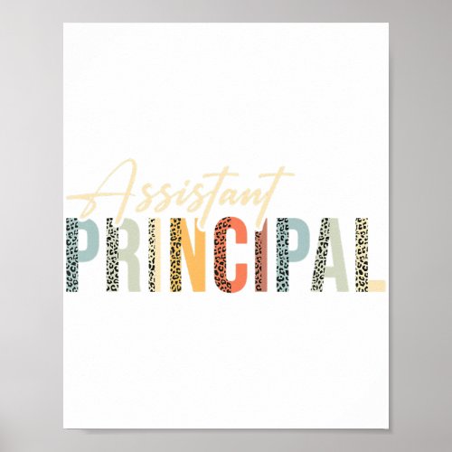 Assistant Principal Funny Job Title School Worker  Poster