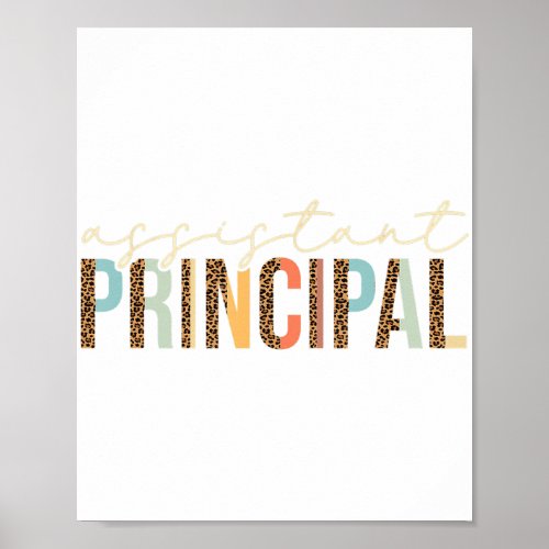 Assistant Principal Funny Job Title School Worker  Poster