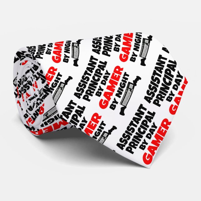 Assistant Principal Gamer Neck Tie (Rolled)