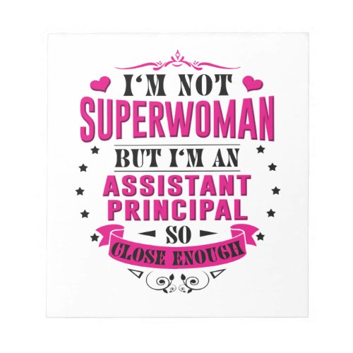 Assistant Principal Notepad Funny Birthday Gifts