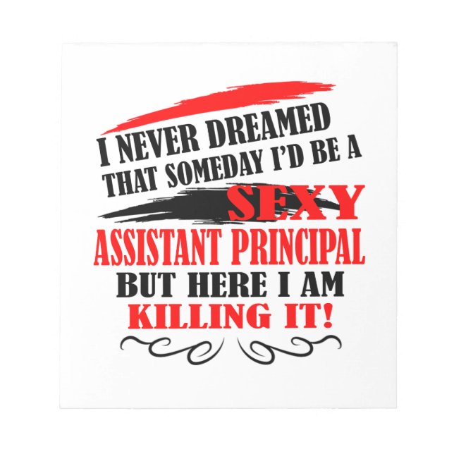 Assistant Principal Notepad Funny Birthday Gifts (Front)