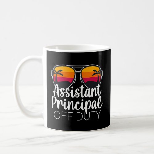 Assistant Principal Off Duty Sunglasses Beach Suns Coffee Mug