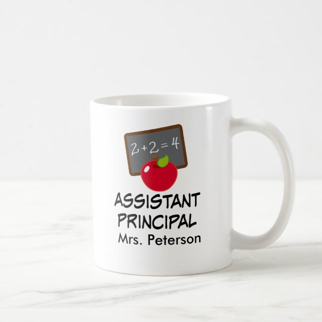 Assistant Principal Personalized School Mug (Right)