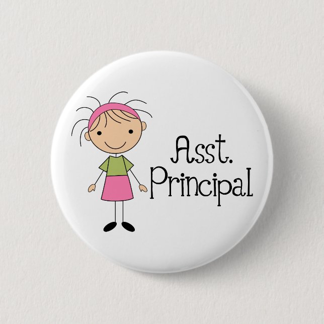 Assistant Principal Pinback Button (Front)