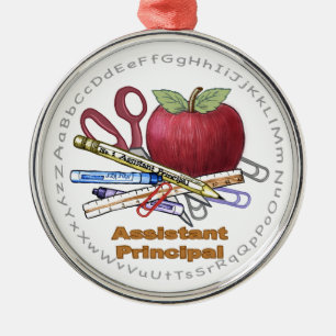 Assistant Principal premium round ornament
