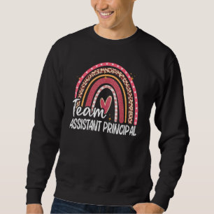 Assistant Principal Rainbow Boho Back To School Te Sweatshirt