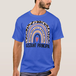 Assistant Principal Rainbow Funny Job Title School T-Shirt
