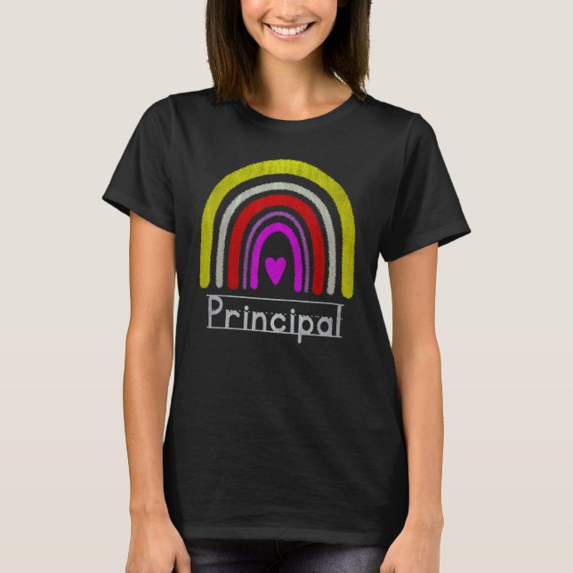 Assistant Principal Rainbow Future Principal  Teac T-Shirt (Front)