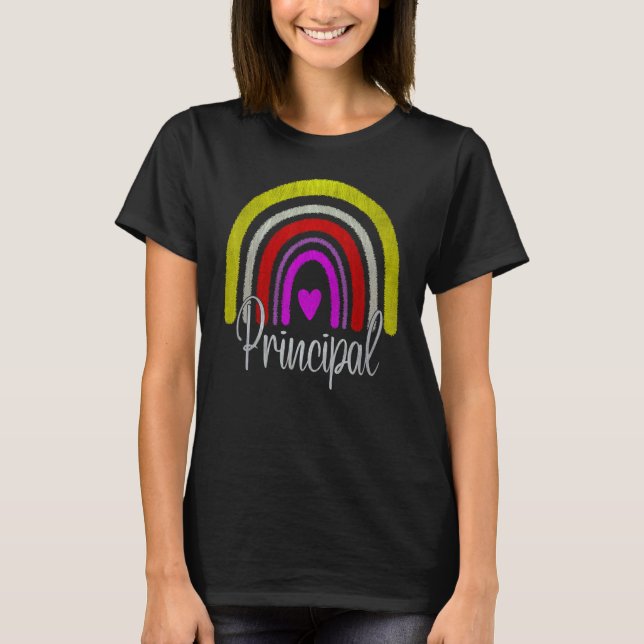 Assistant Principal Rainbow Future Principal  Teac T-Shirt (Front)