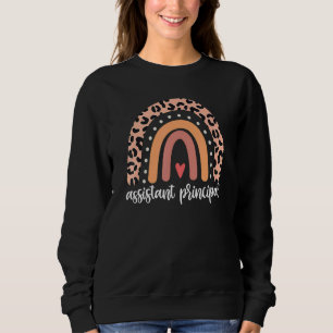 Assistant Principal Rainbow Job Title School Work Sweatshirt
