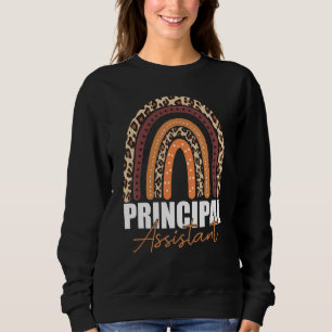 Assistant Principal Rainbow Job Title School Work Sweatshirt