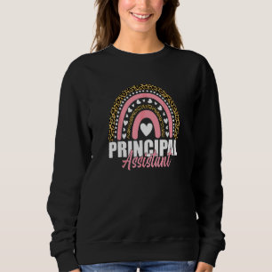 Assistant Principal Rainbow  Job Title School Work Sweatshirt