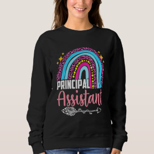 Assistant Principal Rainbow  Job Title School Work Sweatshirt