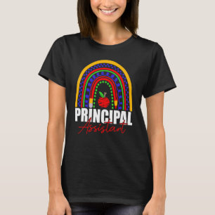 Assistant Principal Rainbow  Job Title School Work T-Shirt